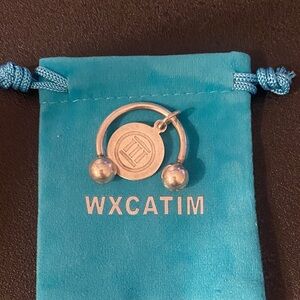 Tiffany & Co. Silver Sterling Silver Atlas Vintage Key Ring